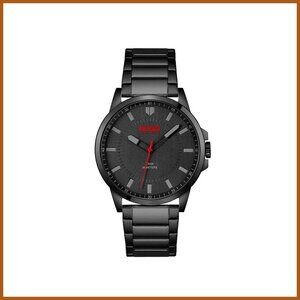 Men's Stainless Steel Quartz Watch, 43mm, Water Resistant, Fashion Wristwatch